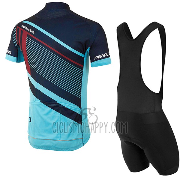 Pearl Izumi Cycling Jersey Bib Short 2017 Men Short Sleeve Light Blue